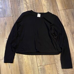 PINK Victoria's Secret Cropped Black Tee